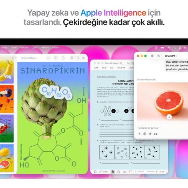 Apple MacBook Neo A18 Pro 8GB 512GB SSD macOS 13″ Taşınabilir Bilgisayar Gümüş MHFC4TU/A