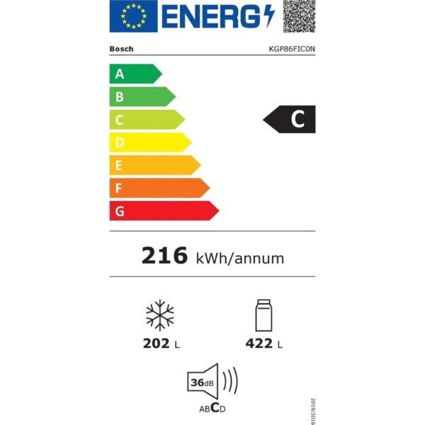 BOSCH KGP86FIC0N Serie 8 Alttan Donduruculu 186 x 86 cm Kolay temizlenebilir Inox Buzdolabı