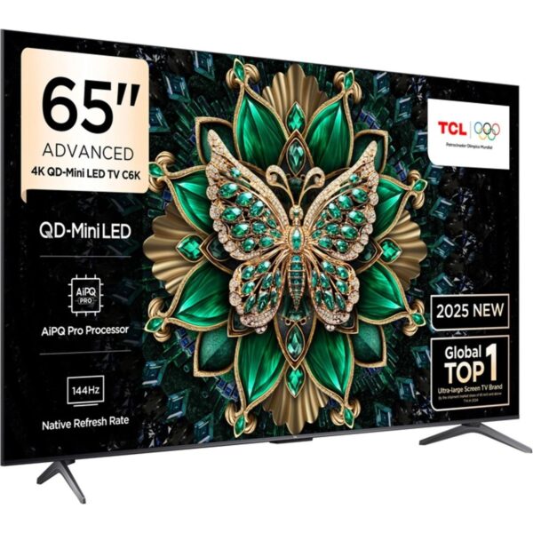 TCL 65C6K 65” 165 Ekran Uydu Alıcılı 4K Ultra HD MiniLED Google TV
