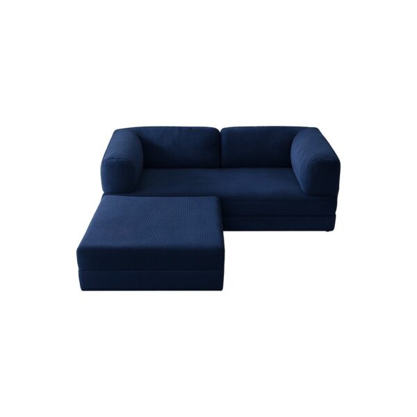 MONAMI Dechome Modern Fitilli Kadife | Köşe Koltuk | 180X180 Köşe Takımı | Modüler Köşe Takımı | Yataklı L Koltuk | Fitilli Kadife