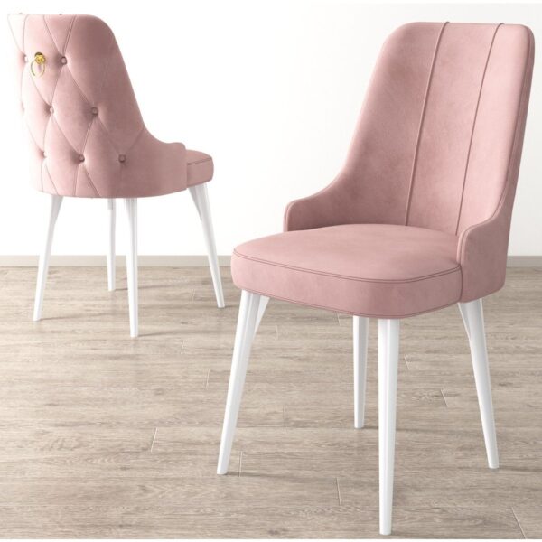Concept Noa Serisi, 80X132 Açılabilir Mdf Masa, Beyaz Mutfak Masa Takımı, 4 Sandalye